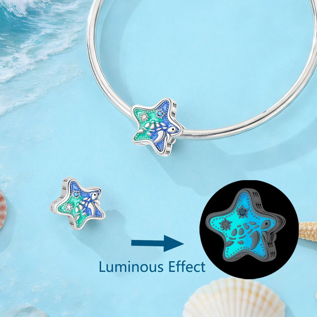 Glow-in-the-Dark Starfish Ocean Charm