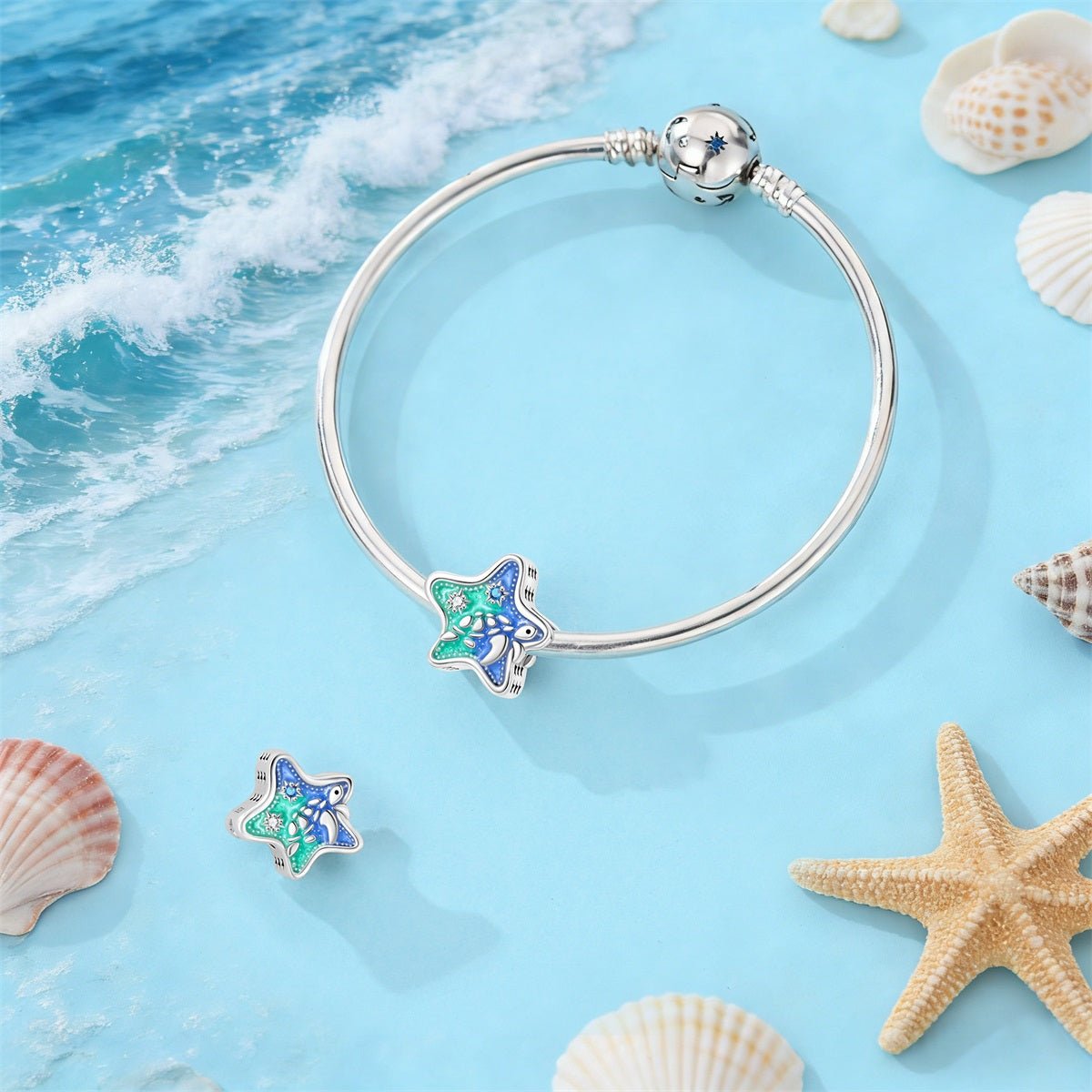Glow-in-the-Dark Starfish Ocean Charm