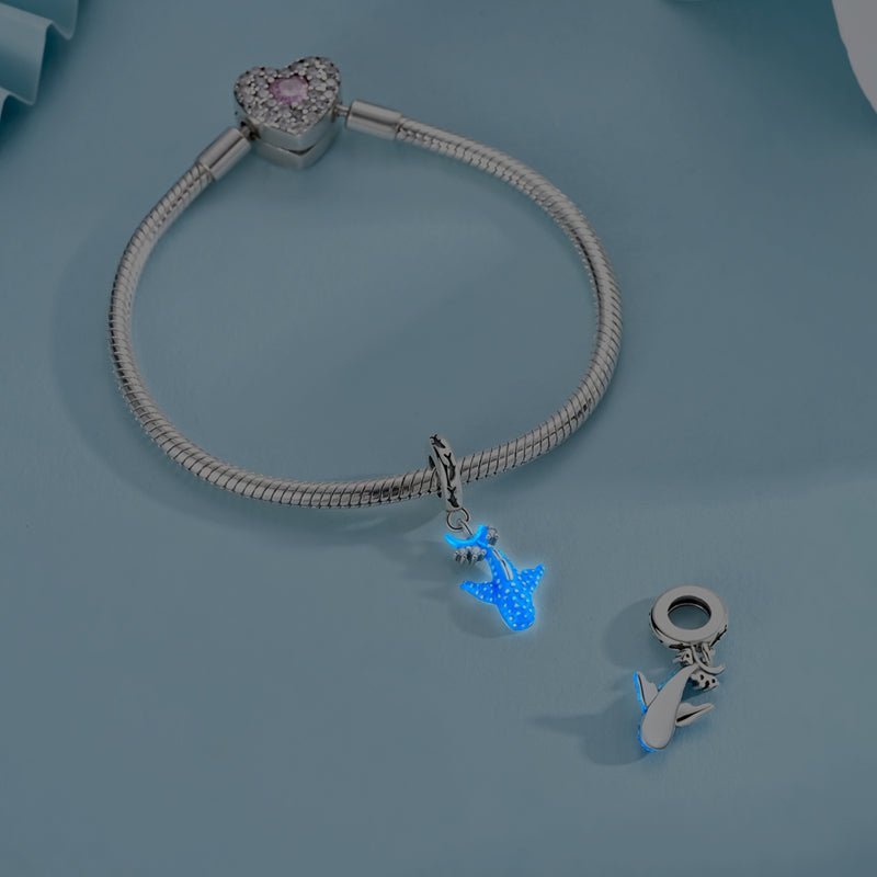 Glow-in-the-Dark Whale Shark Dangle Charm