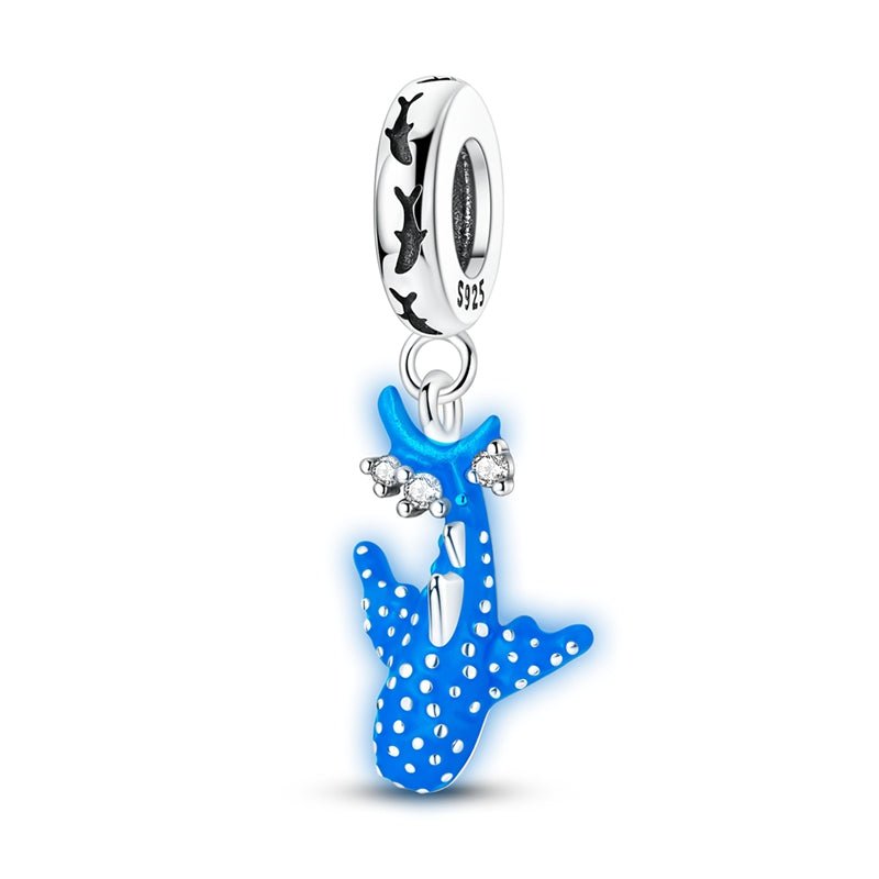 Glow-in-the-Dark Whale Shark Dangle Charm