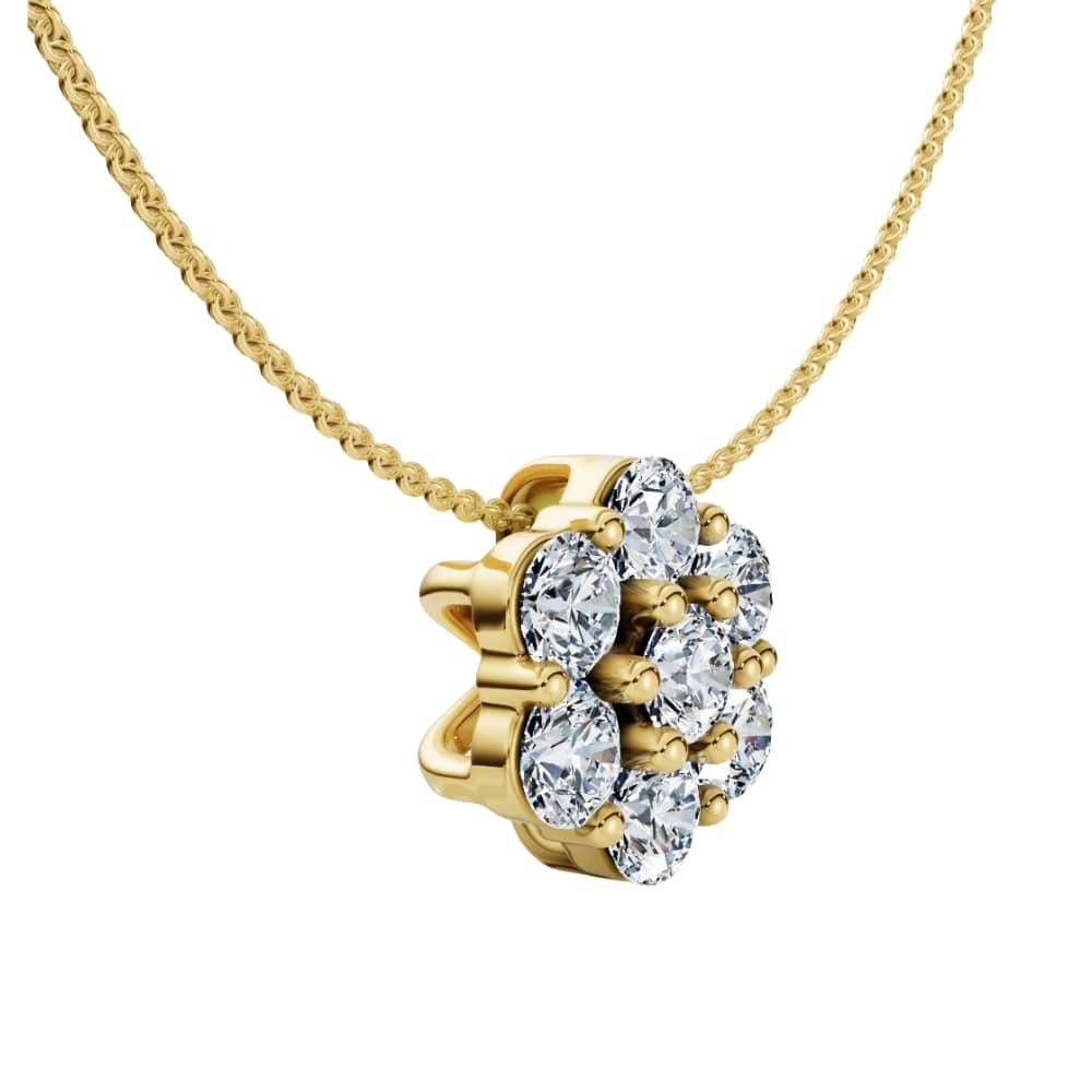 1/2Ct Diamond Pendant Women's Necklace 14k Gold Lab Grown