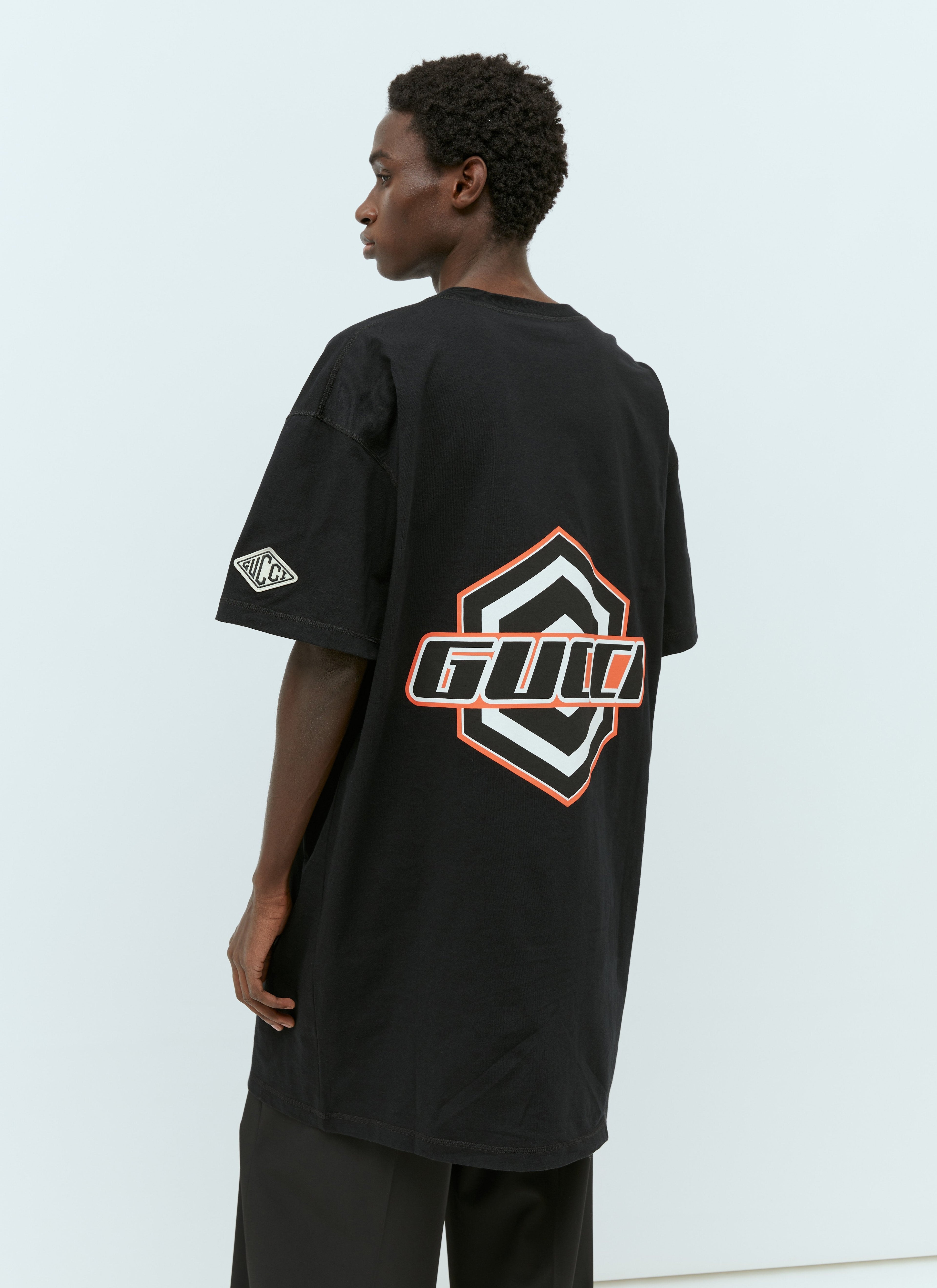 Gucci Men Logo Emblems T-Shirt
