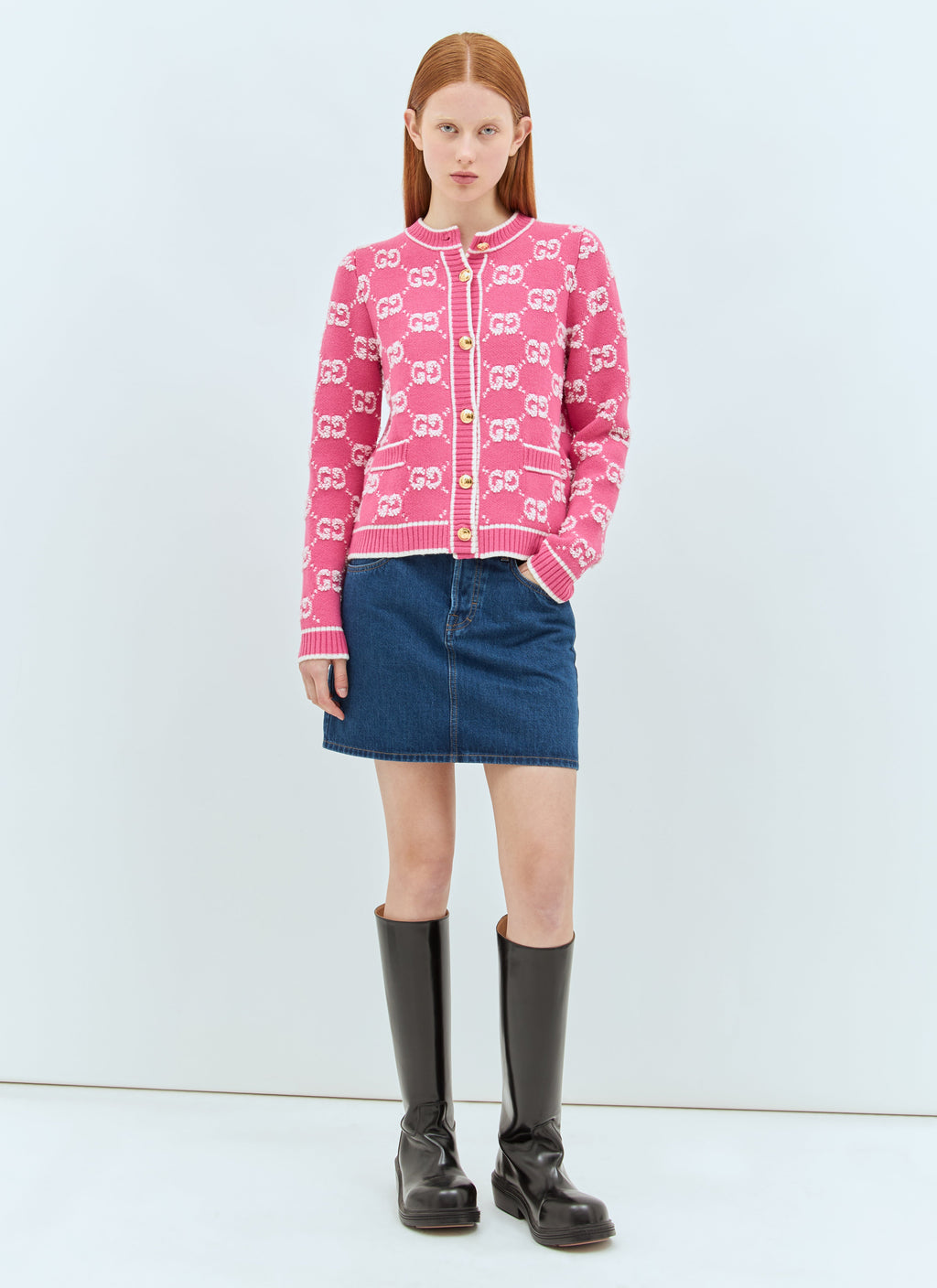 Gucci Women Denim Mini Skirt