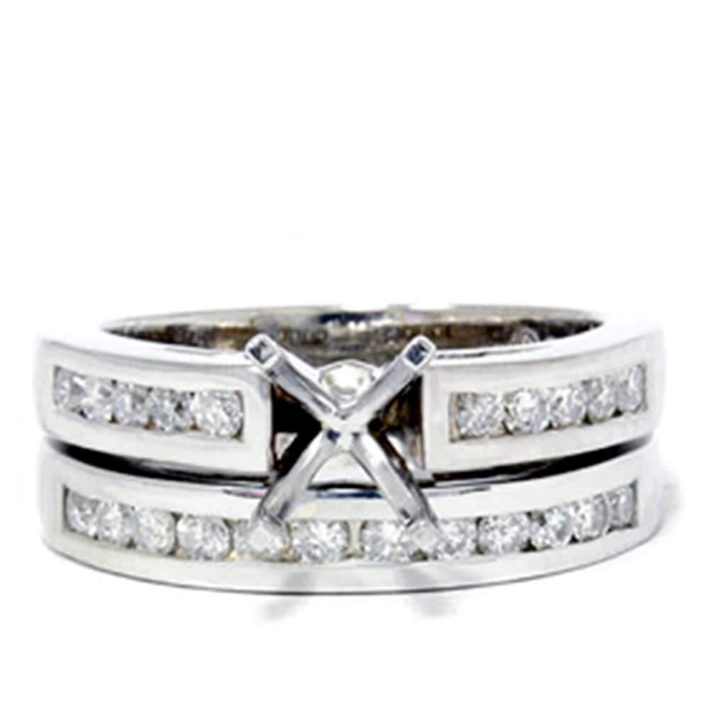 5/8ct Diamond Ring Setting Mounting 14K Gold Size Selectable