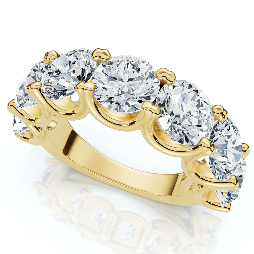 6Ct TW Diamond Anniversary U Prong Wedding Ring 14k Gold Or Platinum Lab Grown