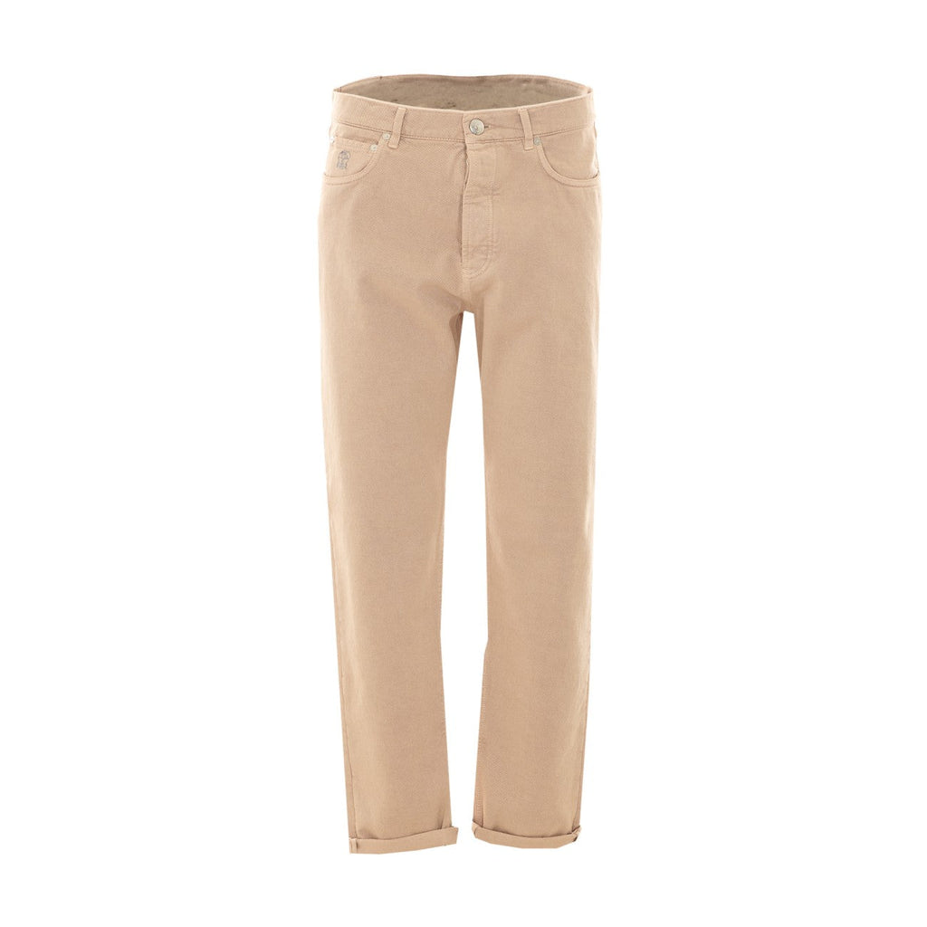 Brunello Cucinelli Men Iconic Fit Trousers In Denim