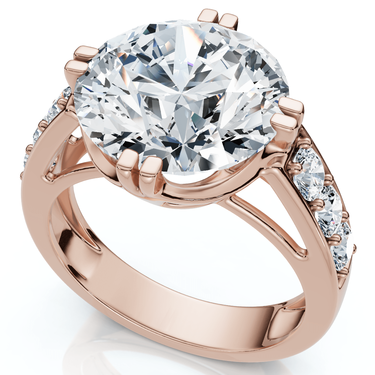 Certified 5 1/2Ct Bauer Diamond Engagement Ring 14k Gold or Platinum Lab Grown