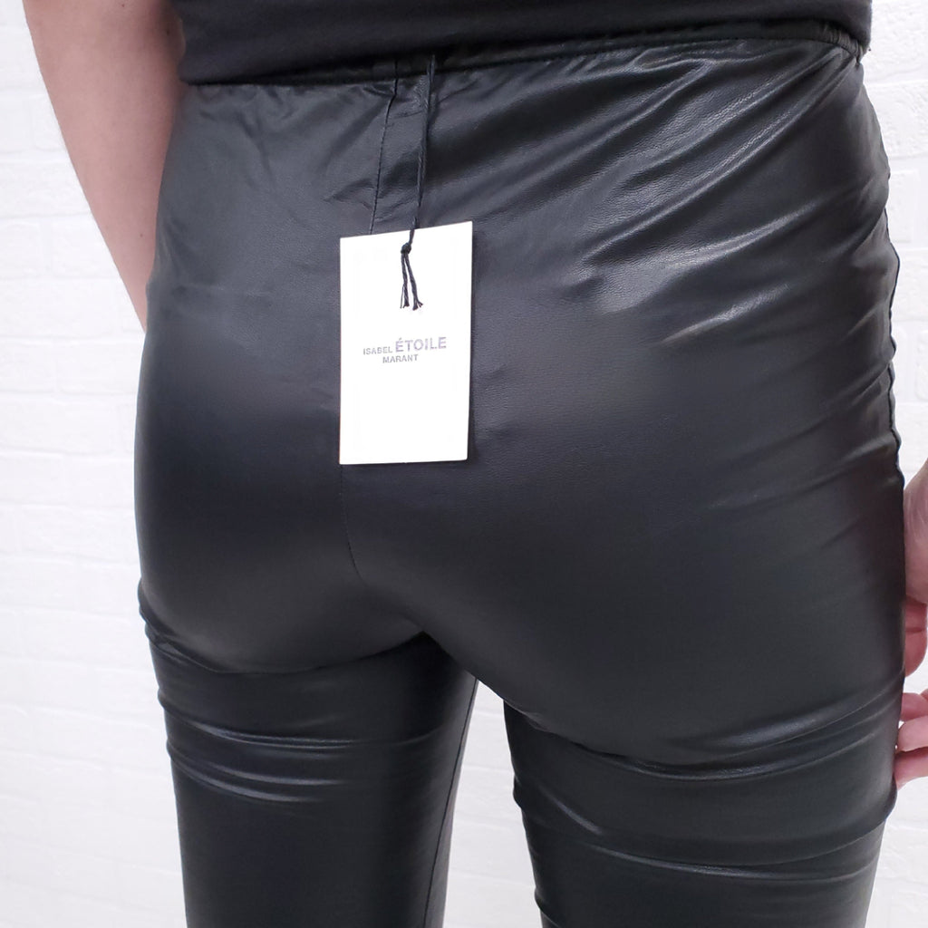 ISABEL MARANT ETOILE FAUX LEATHER PANTS - SIZE 38 ($610)