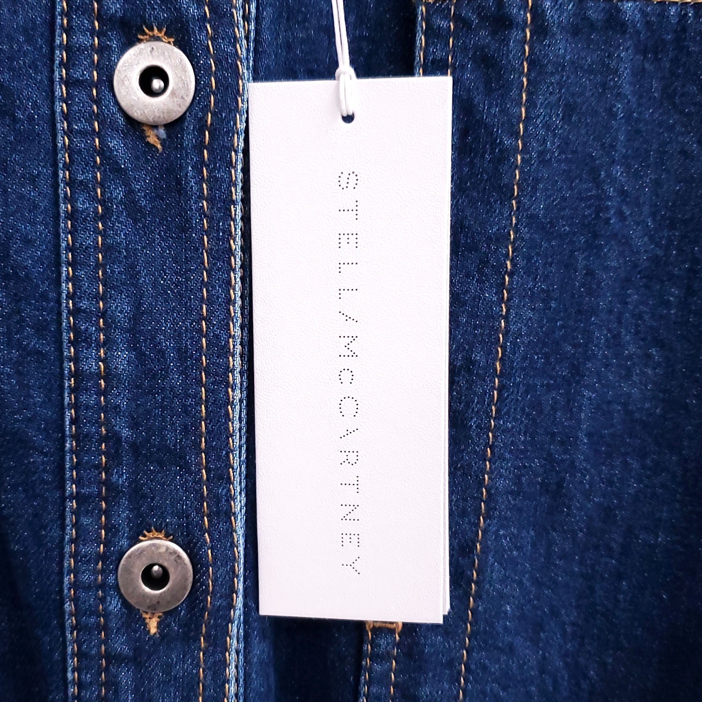 STELLA MCCARTNEY CINCHED JEAN JACKET - SIZE 44