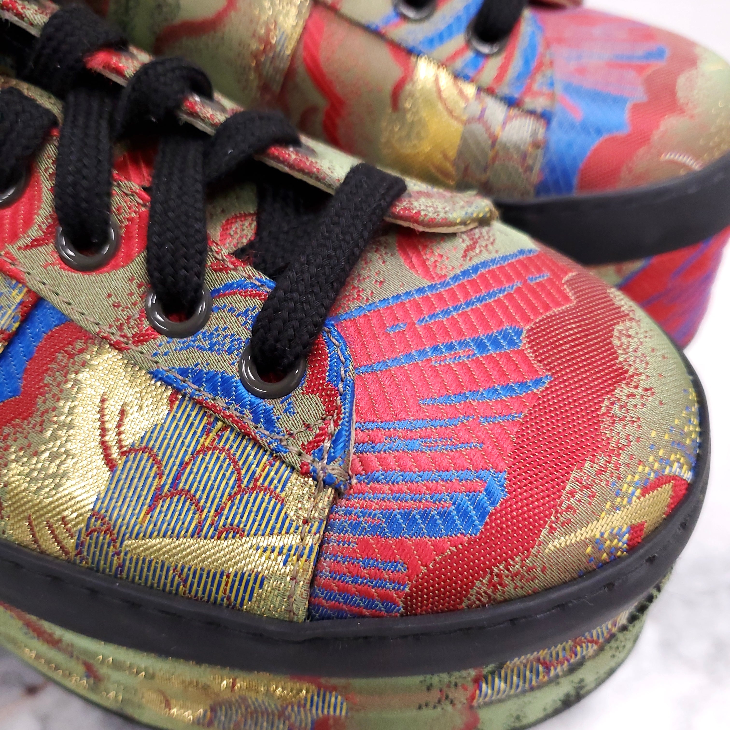 GUCCI PATTERN PLATFORM SNEAKERS - SIZE 39.5