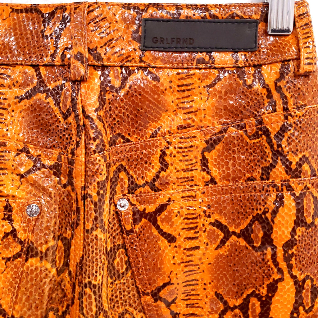 GRLFRND SNAKESKIN PANTS - SIZE 25