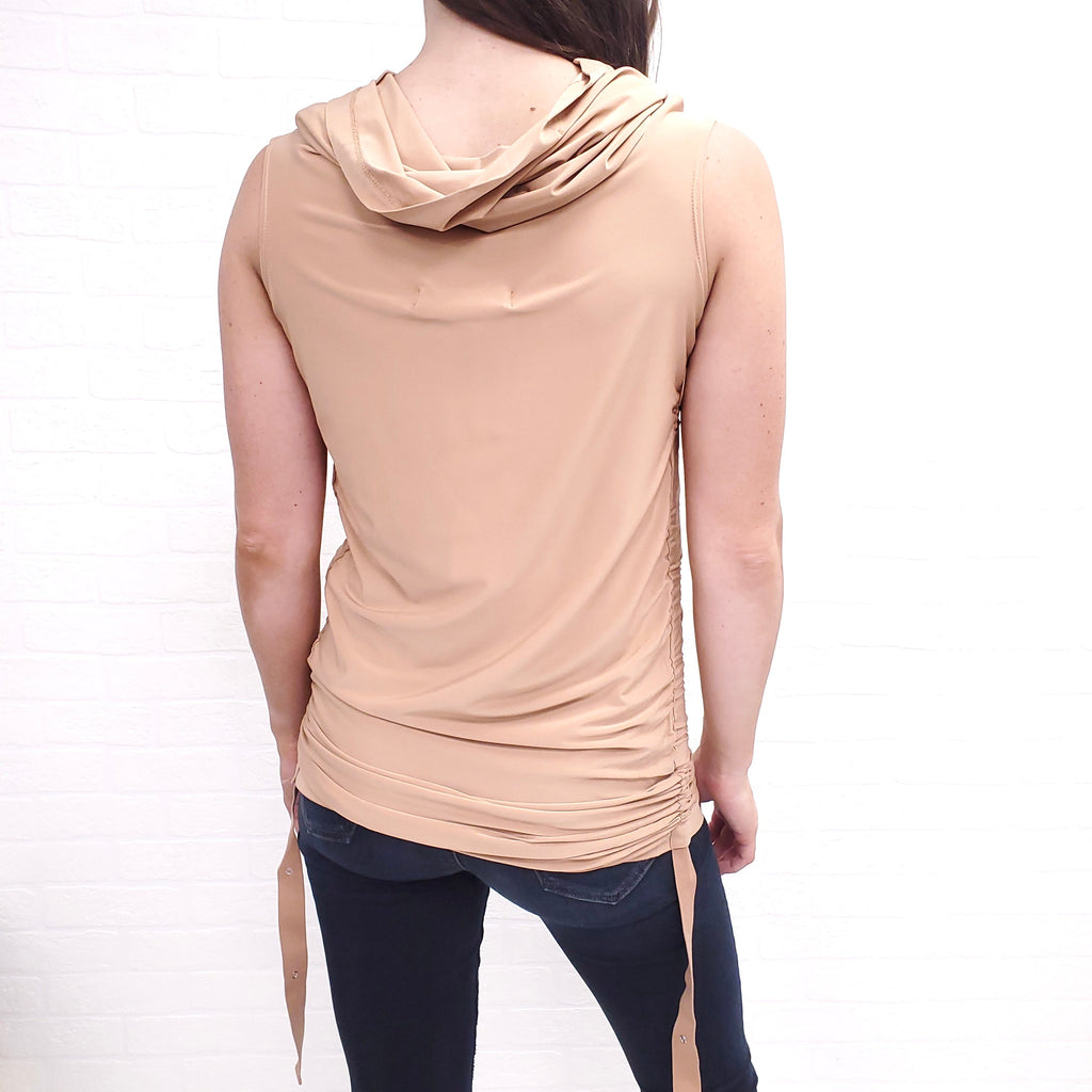 DION LEE 'DORIC GATHER TOP CAMEL' ($750) - SIZE 6