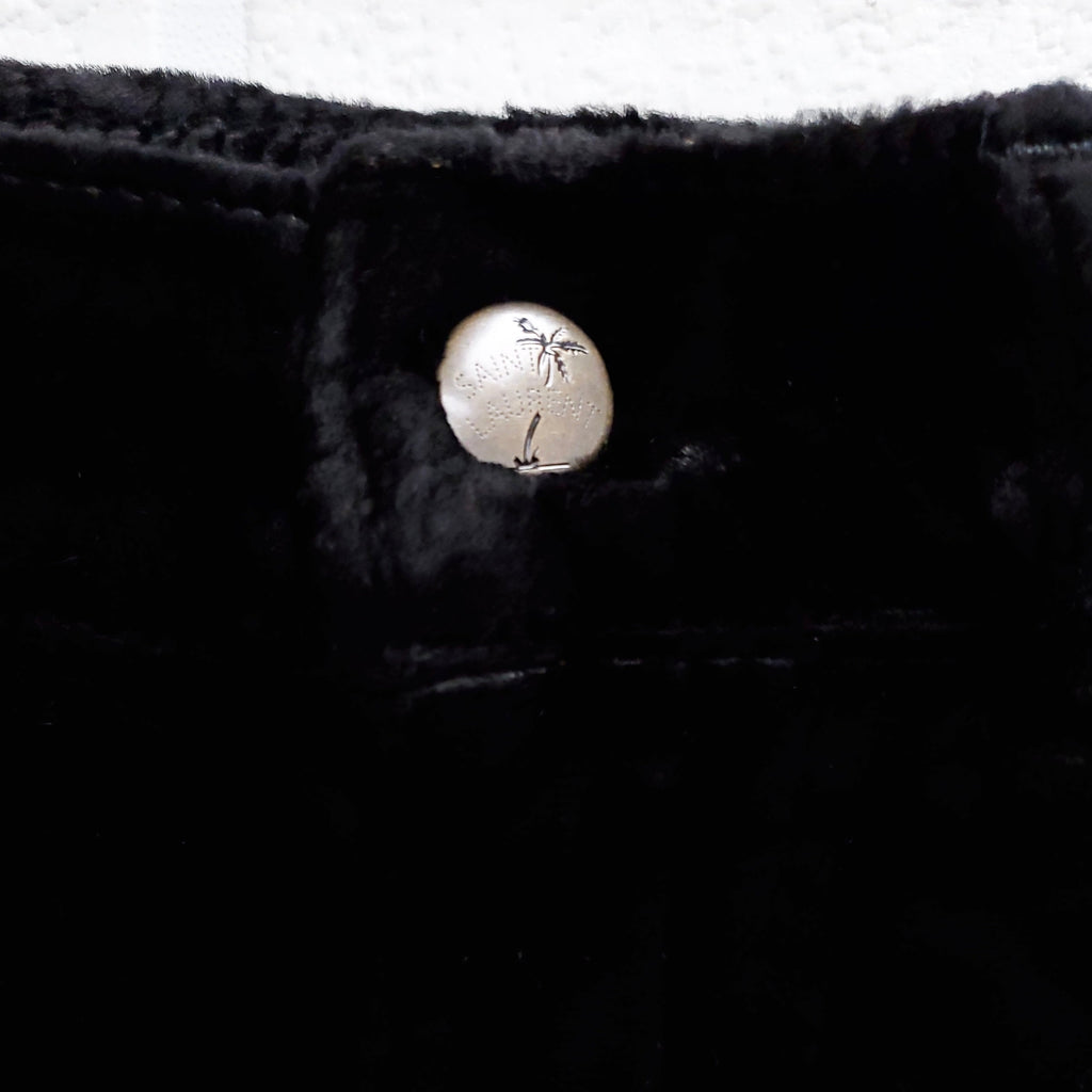 SAINT LAURENT PARIS HIGH RISE VELVET PANTS  SIZE 25