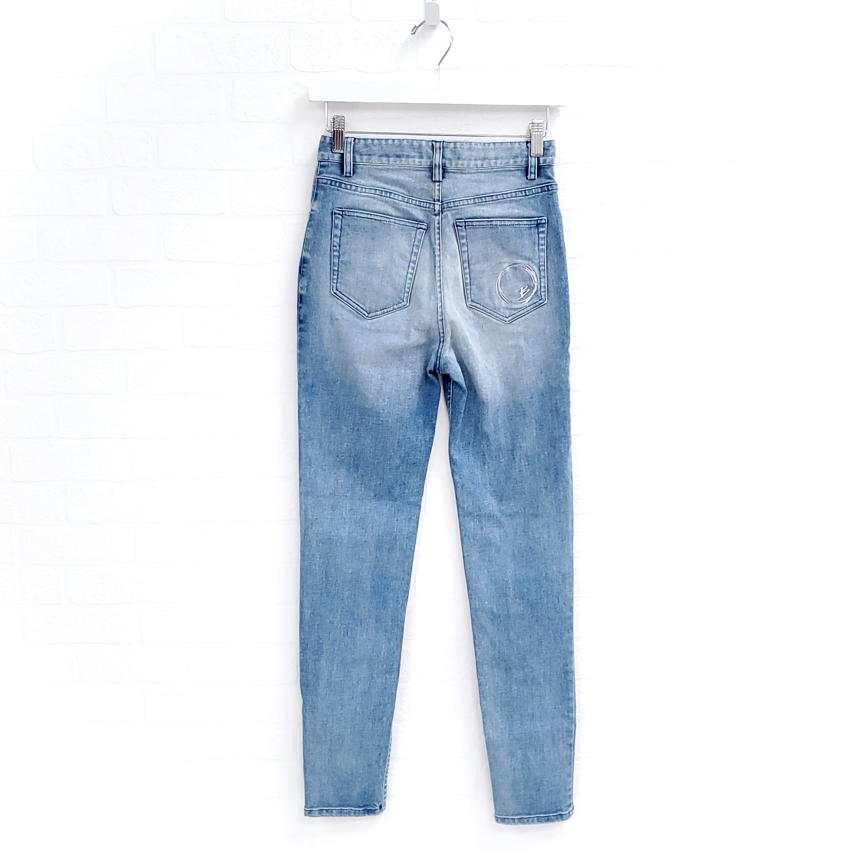 BRANDON MAXWELL HIGH-RISE SKINNY JEANS - SIZE 27