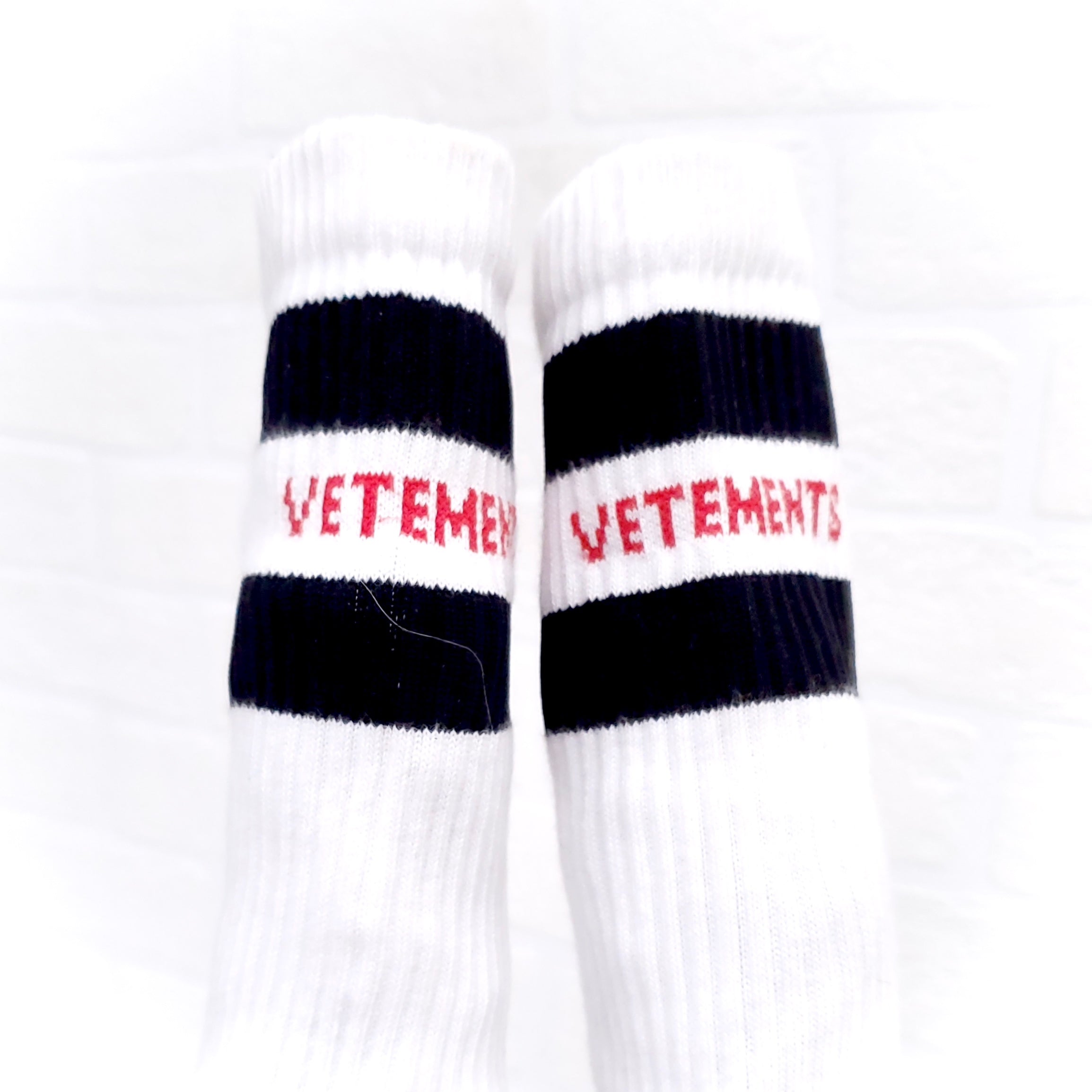 VETEMENTS LOGO SOCK BOOTIES - SIZE 36