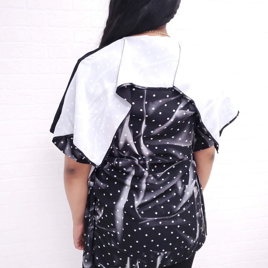 MM6 MAISON MARGIELA RECTANGULAR POLKA DOT TEE - XS