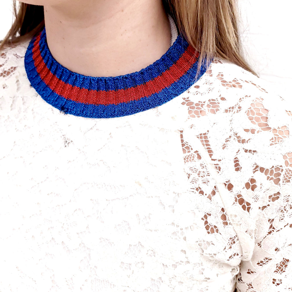 GUCCI LACE TOP WITH SPARKLE BANDS ($2145) - SIZE XXS