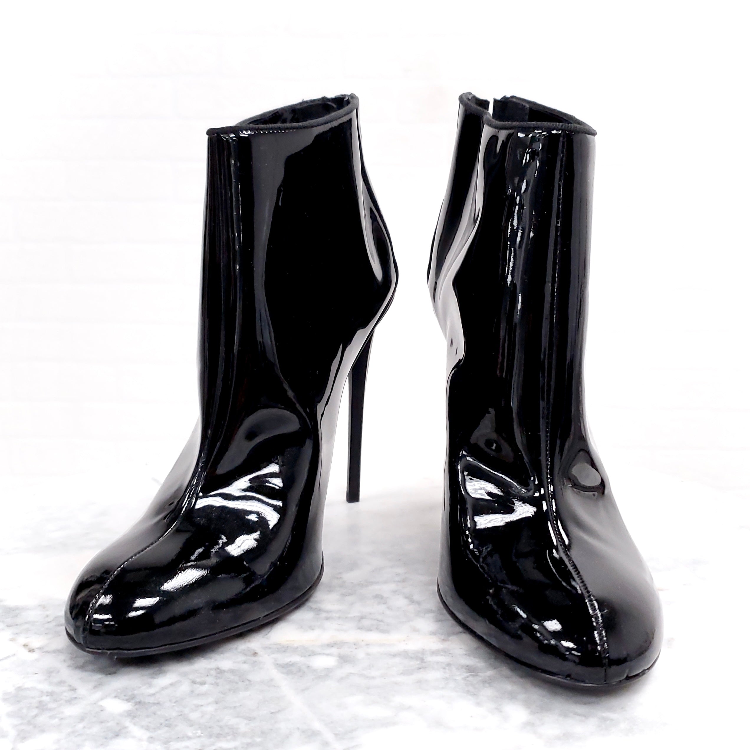 HAIDER ACKERMANN PATENT BOOTIE ($1195) - SIZE 40