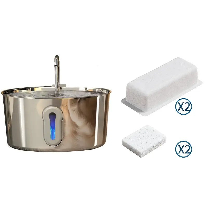 stainless steel cat water fountain automatic pet fountain - Temu