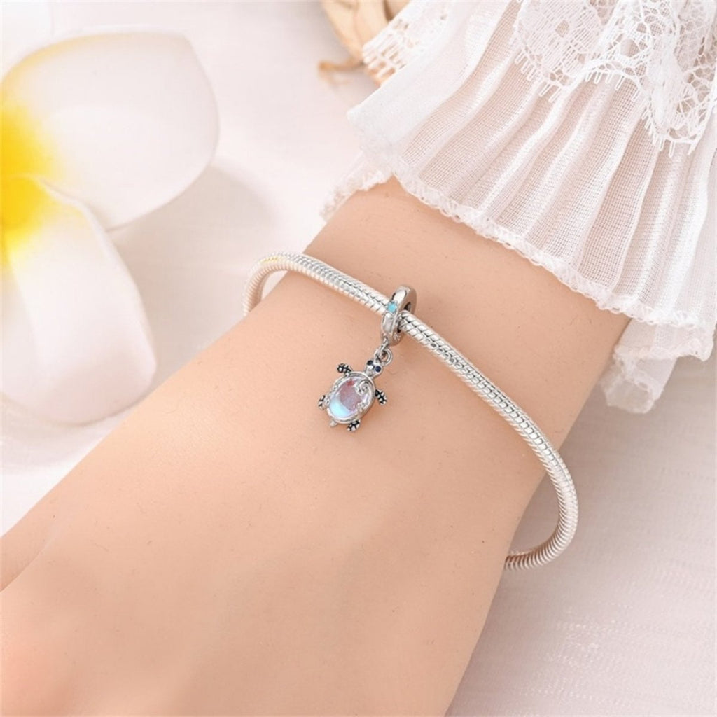 Iridescent Sea Turtle Ocean Glow Dangle Charm