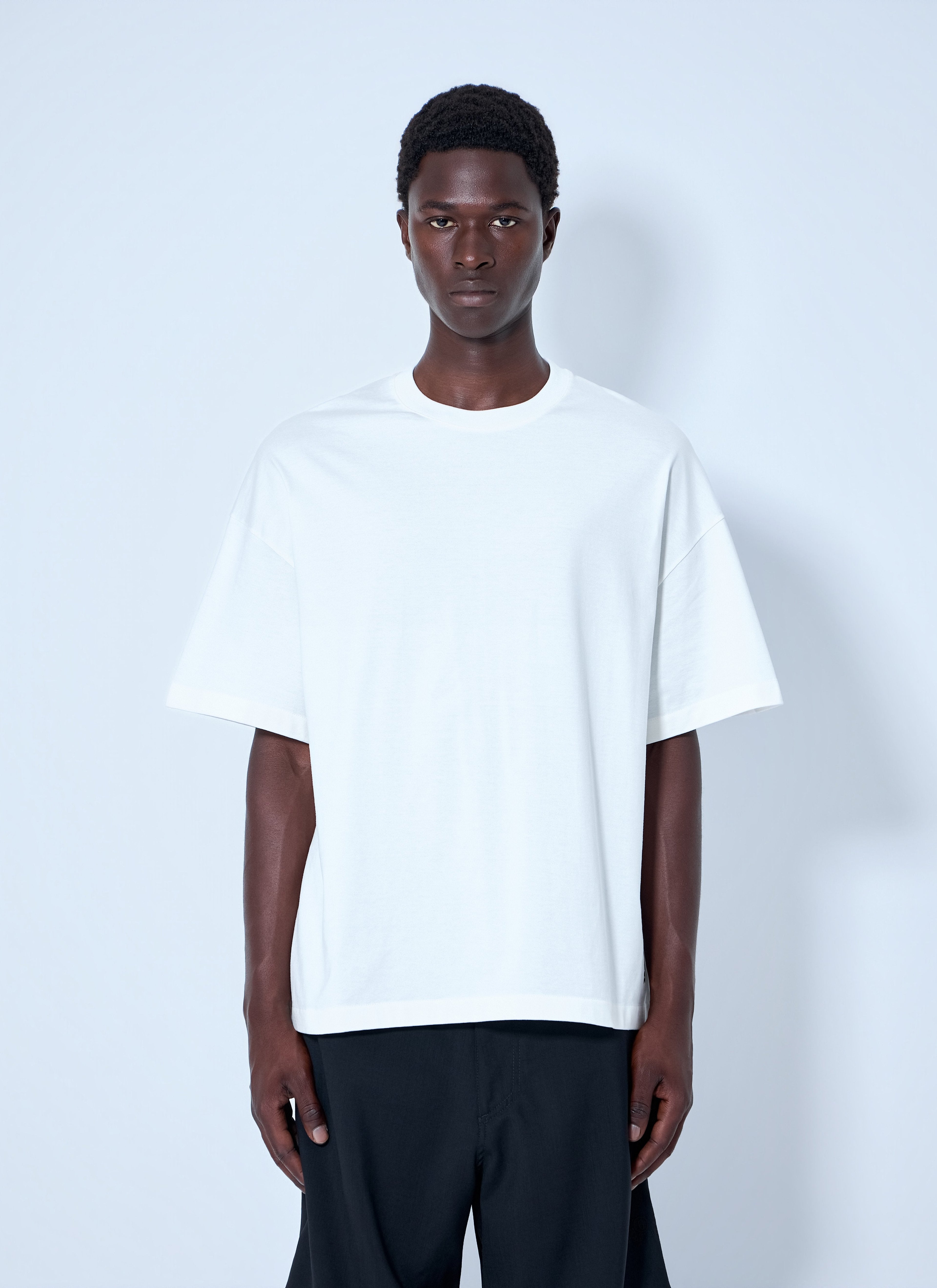 Jil Sander Men Cotton Jersey Crewneck T-Shirt
