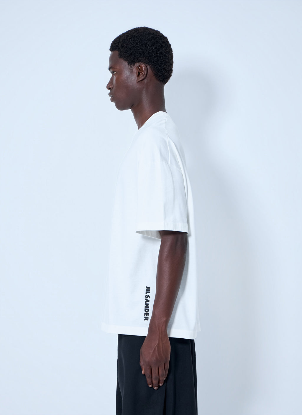 Jil Sander Men Cotton Jersey Crewneck T-Shirt