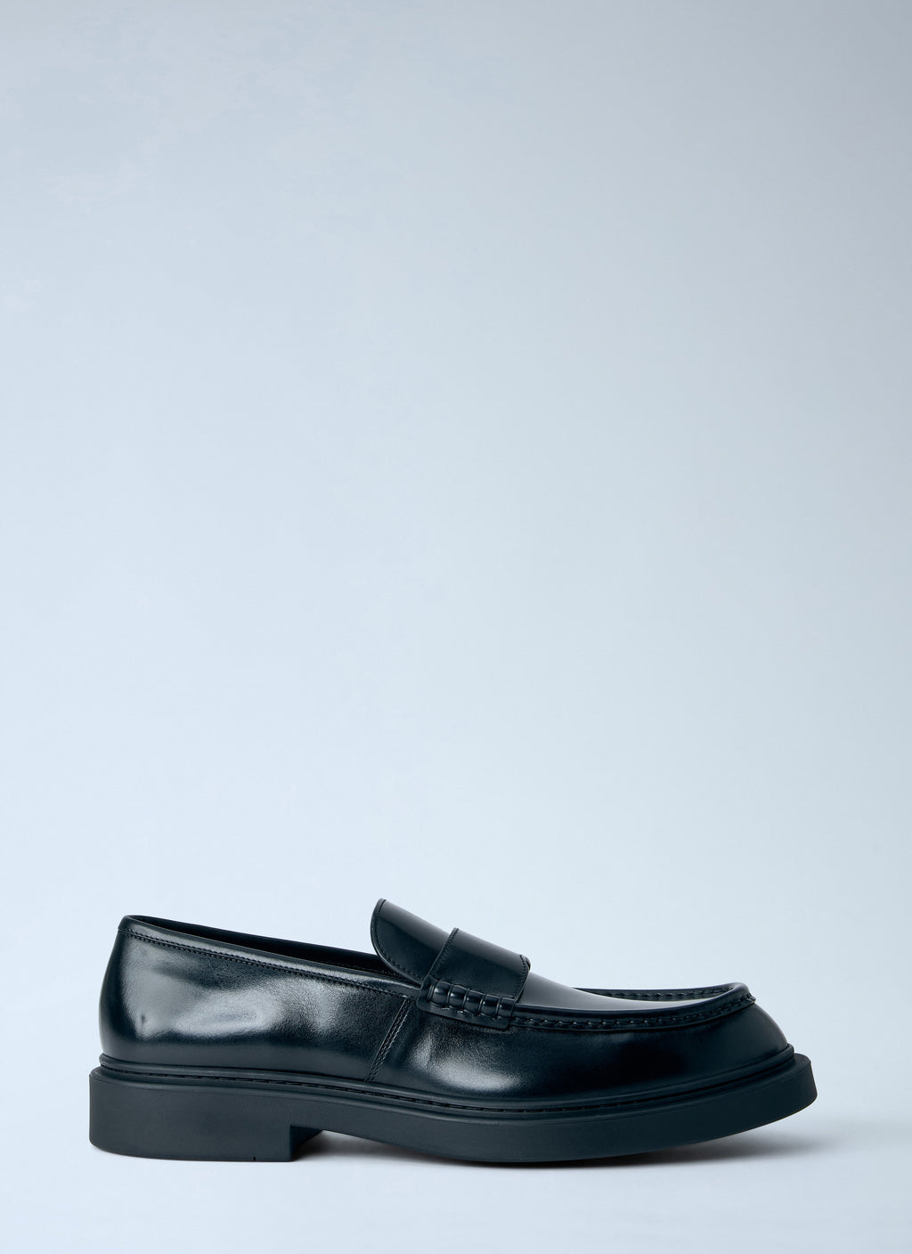 Jil Sander Men Brushed Leather Loafers