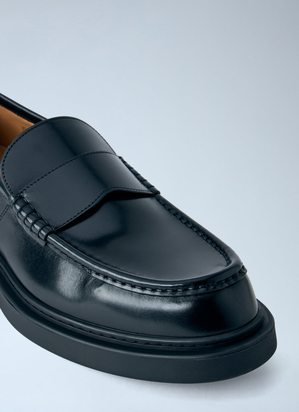 Jil Sander Men Brushed Leather Loafers