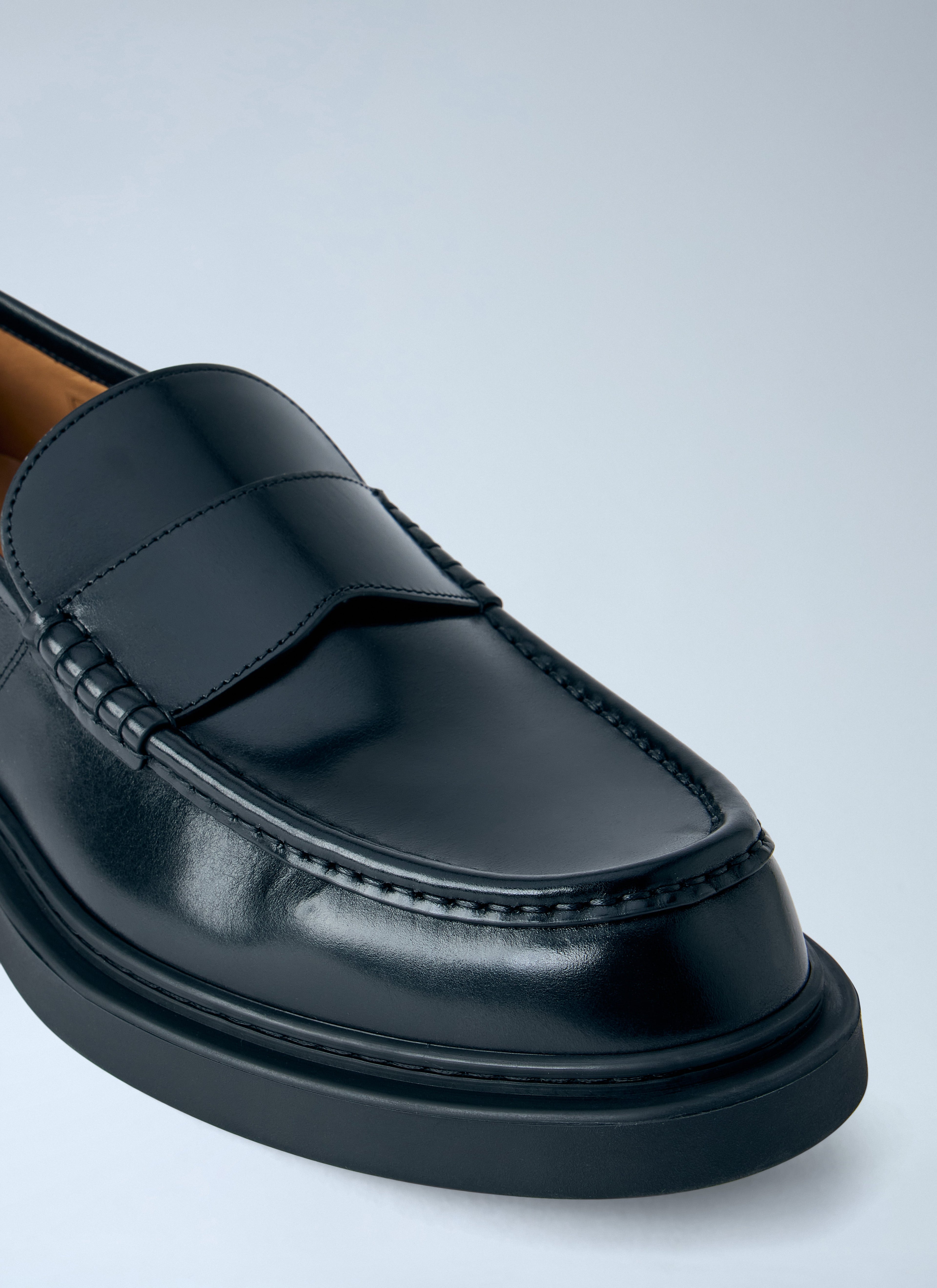 Jil Sander Men Brushed Leather Loafers