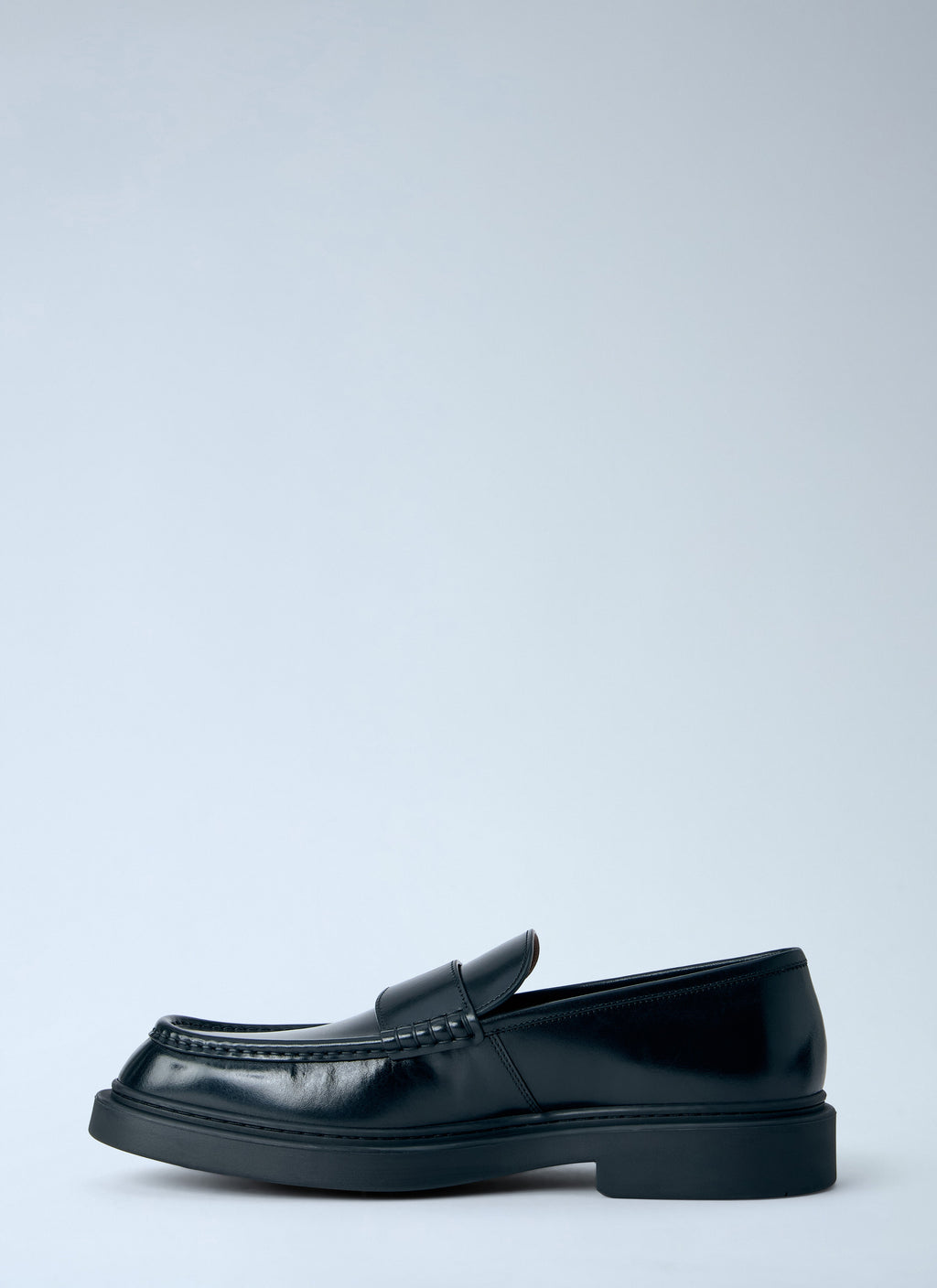 Jil Sander Men Brushed Leather Loafers