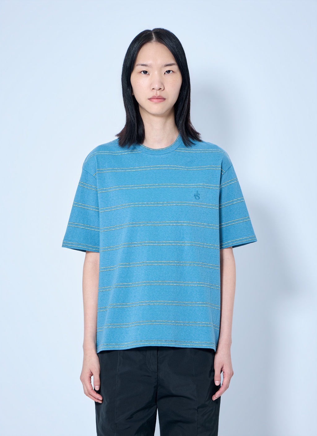 Jil Sander Women Striped Crewneck T-Shirt