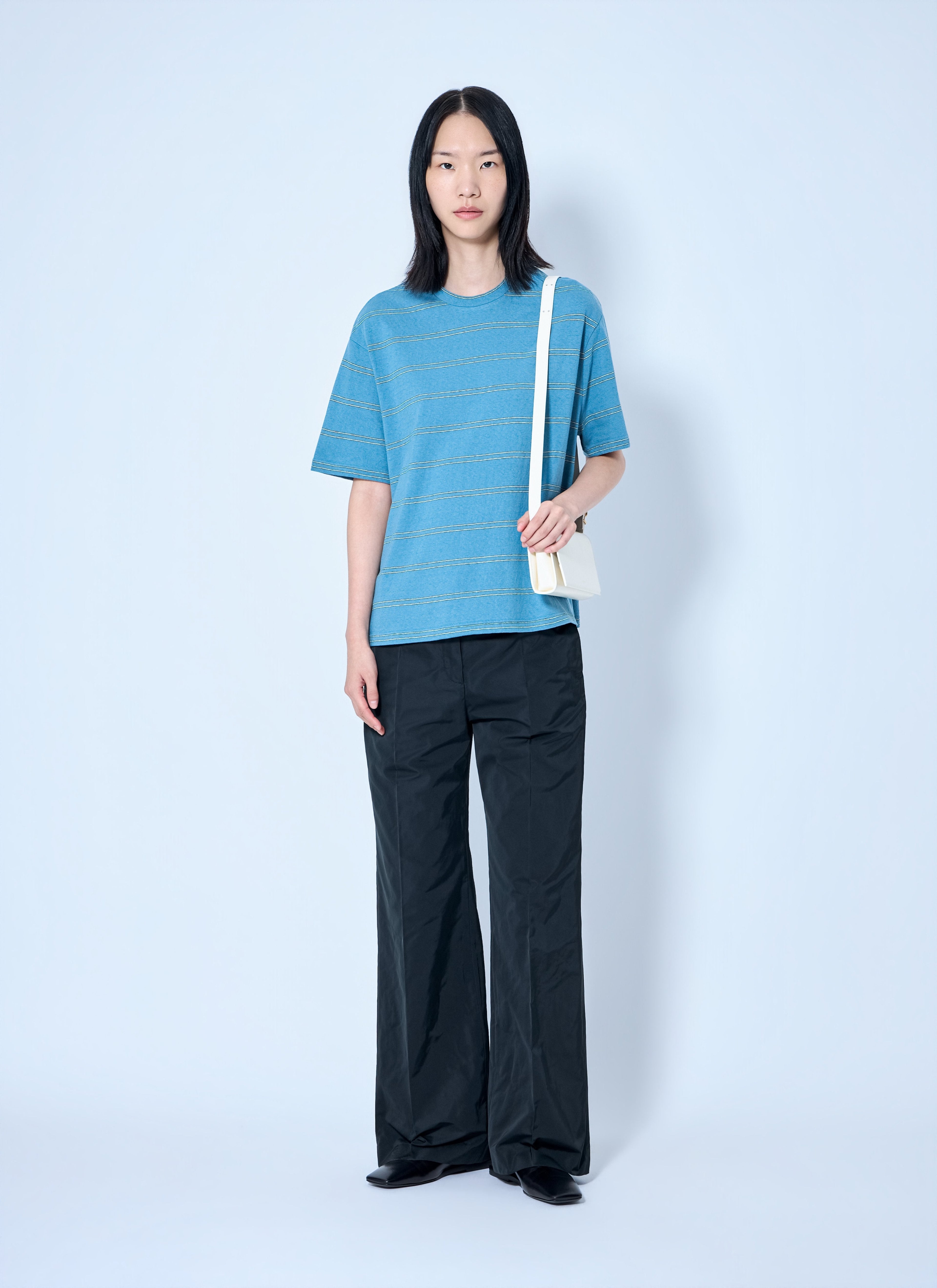 Jil Sander Women Striped Crewneck T-Shirt