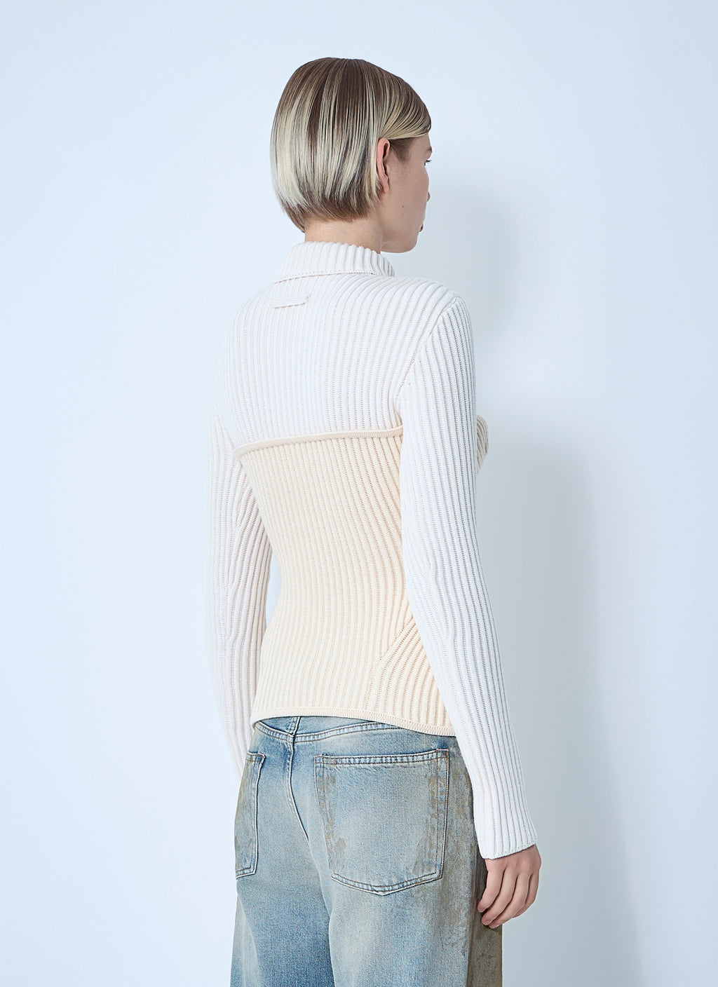 Jean Paul Gaultier Women Ribbed Wool Sweater