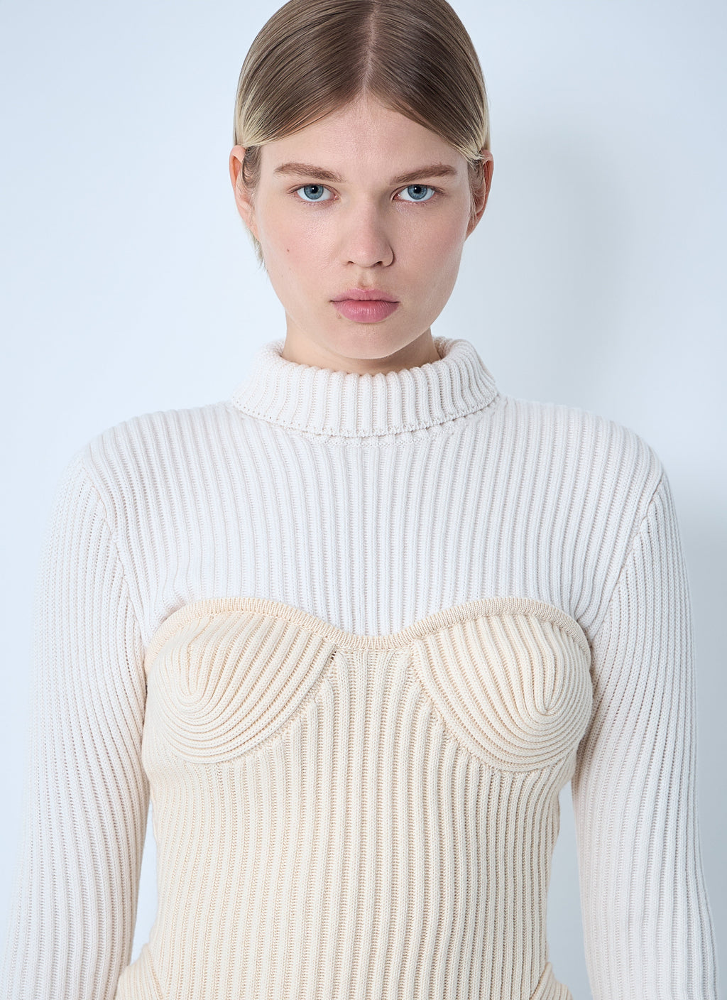 Jean Paul Gaultier Women Ribbed Wool Sweater