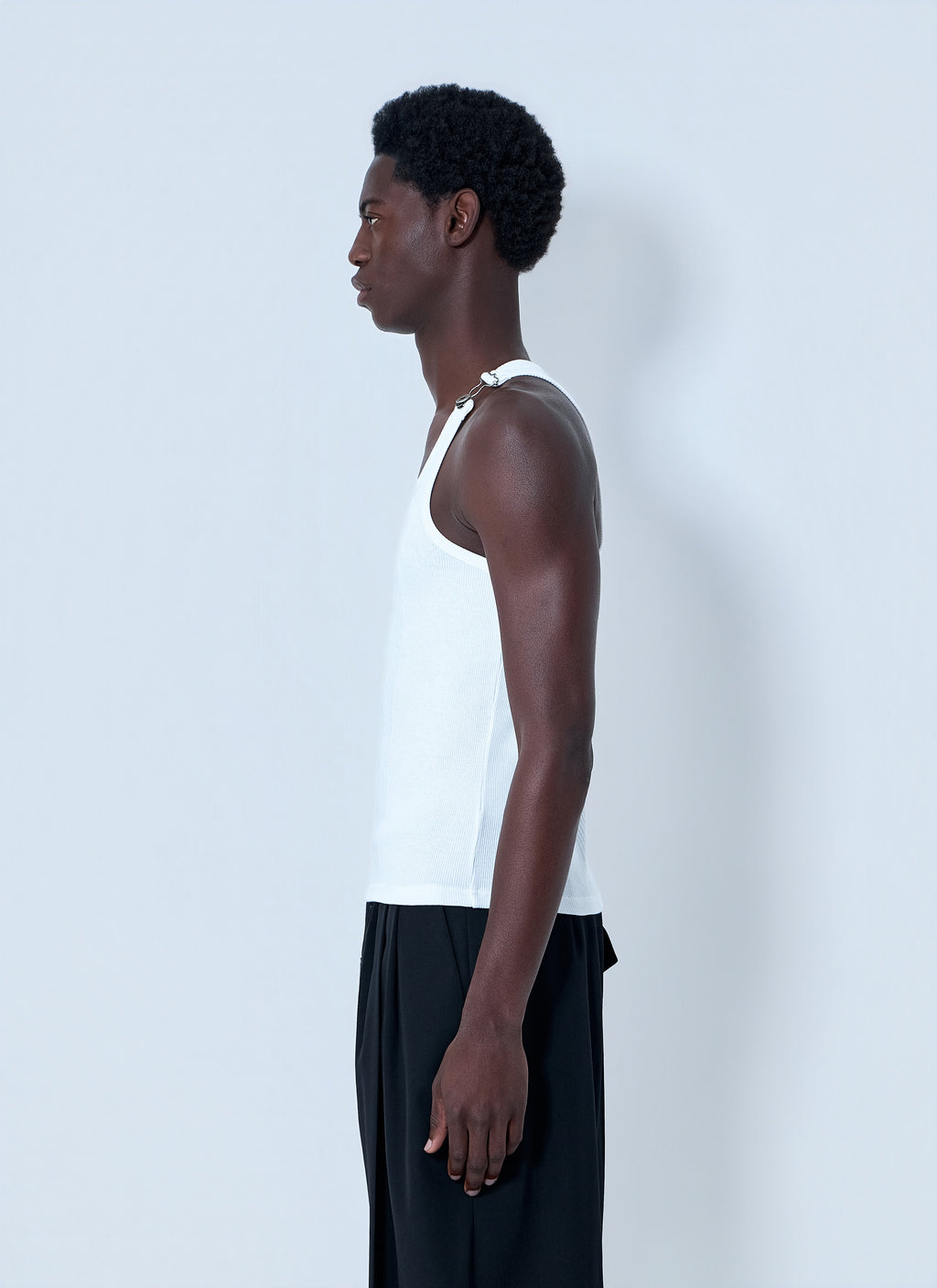 Jean Paul Gaultier Women Ribbed Tank Top With Metallic Hardware