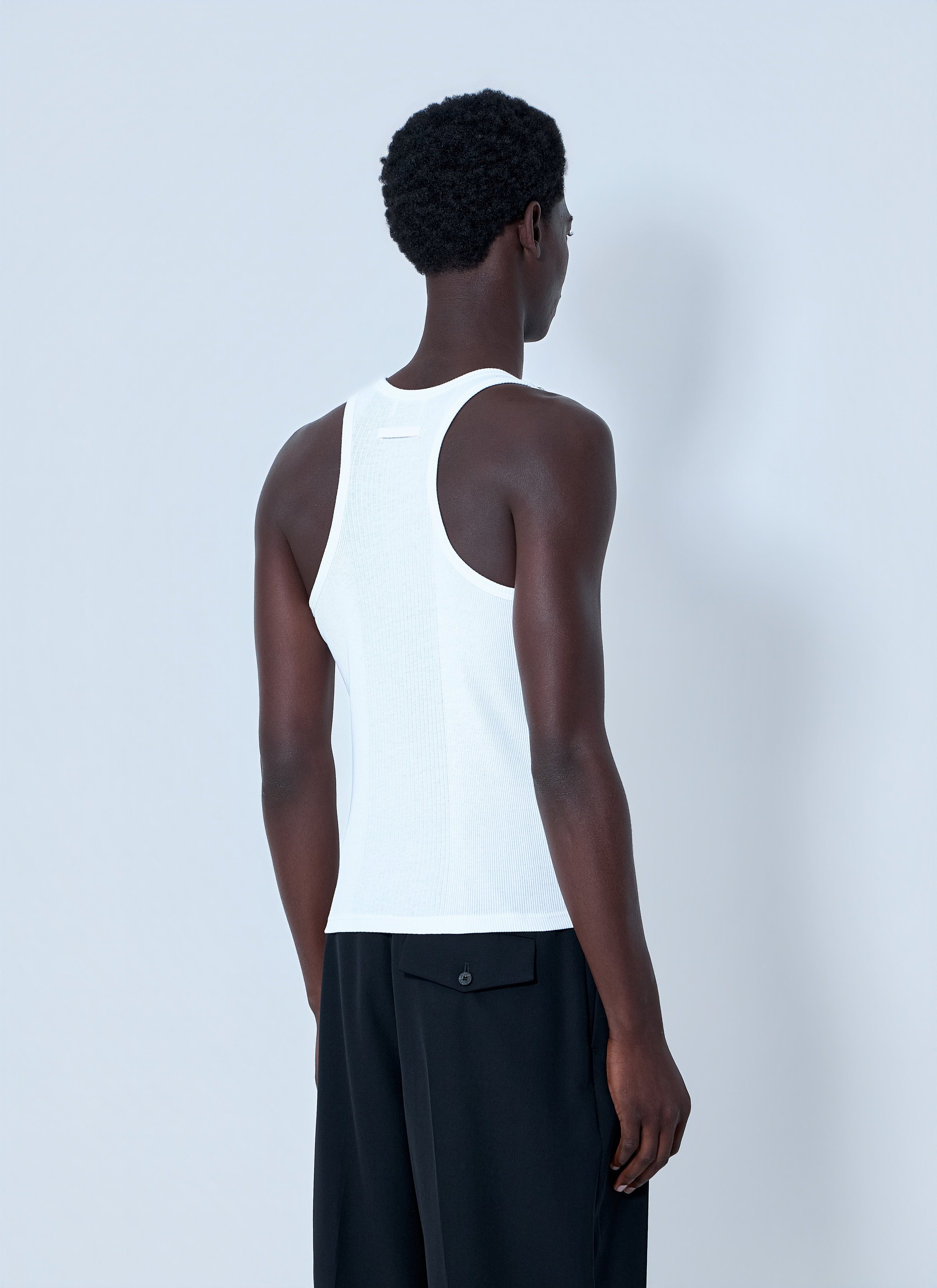 Jean Paul Gaultier Women Ribbed Tank Top With Metallic Hardware