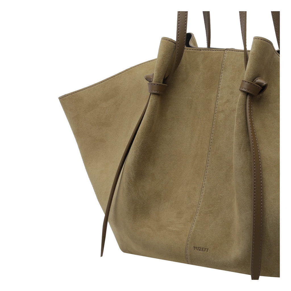 Yuzefi Women Large Suede Mochi Shoulder Bag