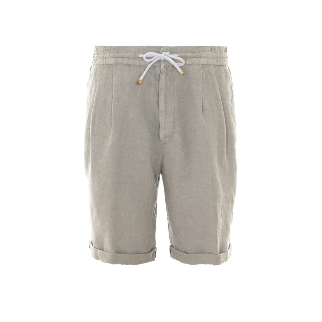 Brunello Cucinelli Men Linen Gabardine Bermuda