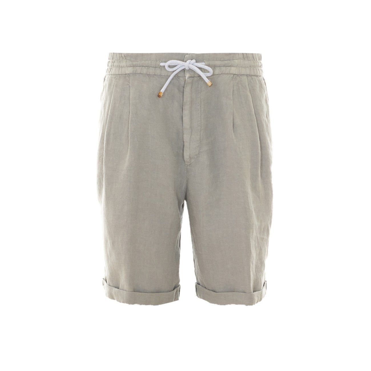 Brunello Cucinelli Men Linen Gabardine Bermuda