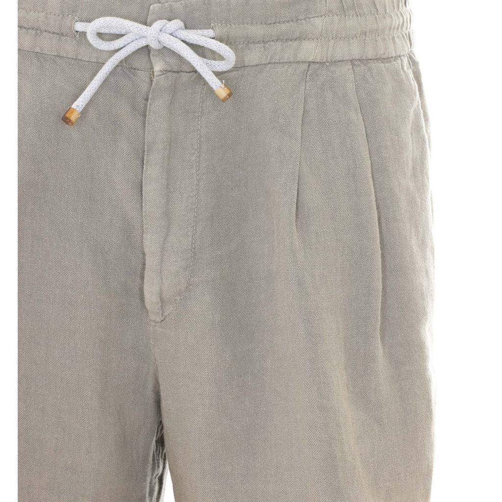 Brunello Cucinelli Men Linen Gabardine Bermuda