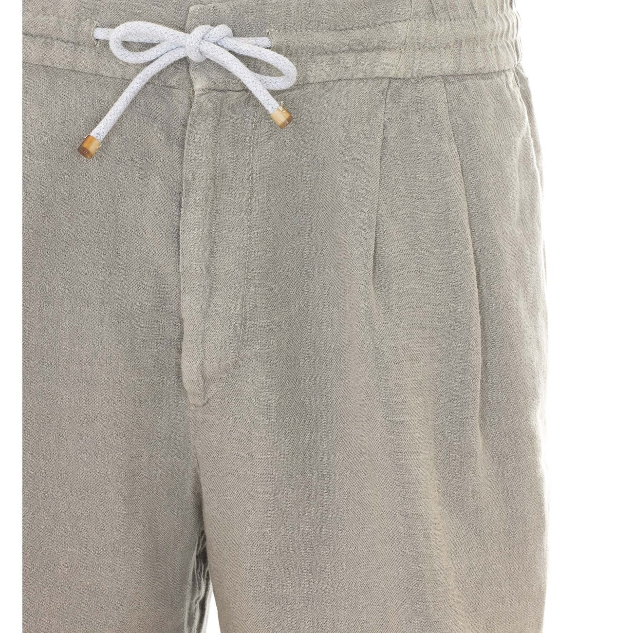 Brunello Cucinelli Men Linen Gabardine Bermuda