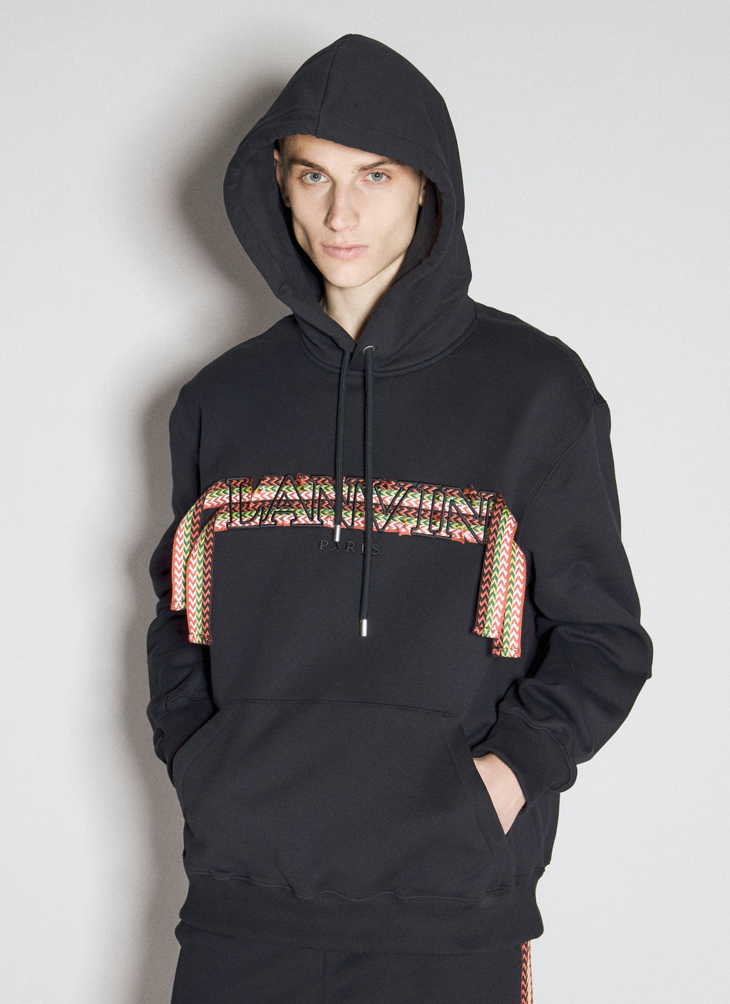 Lanvin Men Curblace Hooded Sweatshirt