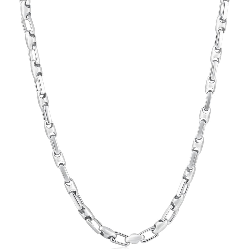 Men's 14k Gold (43gram) or Platinum (80gram) 4.5mm Link Chain Necklace 22"