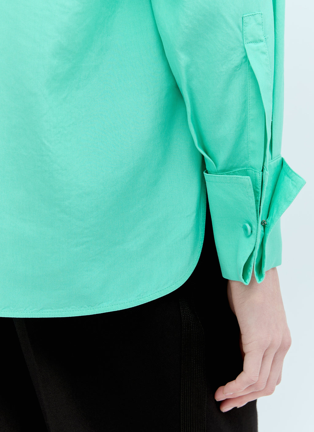 Max Mara Women Flap Pockets Silk Shirt