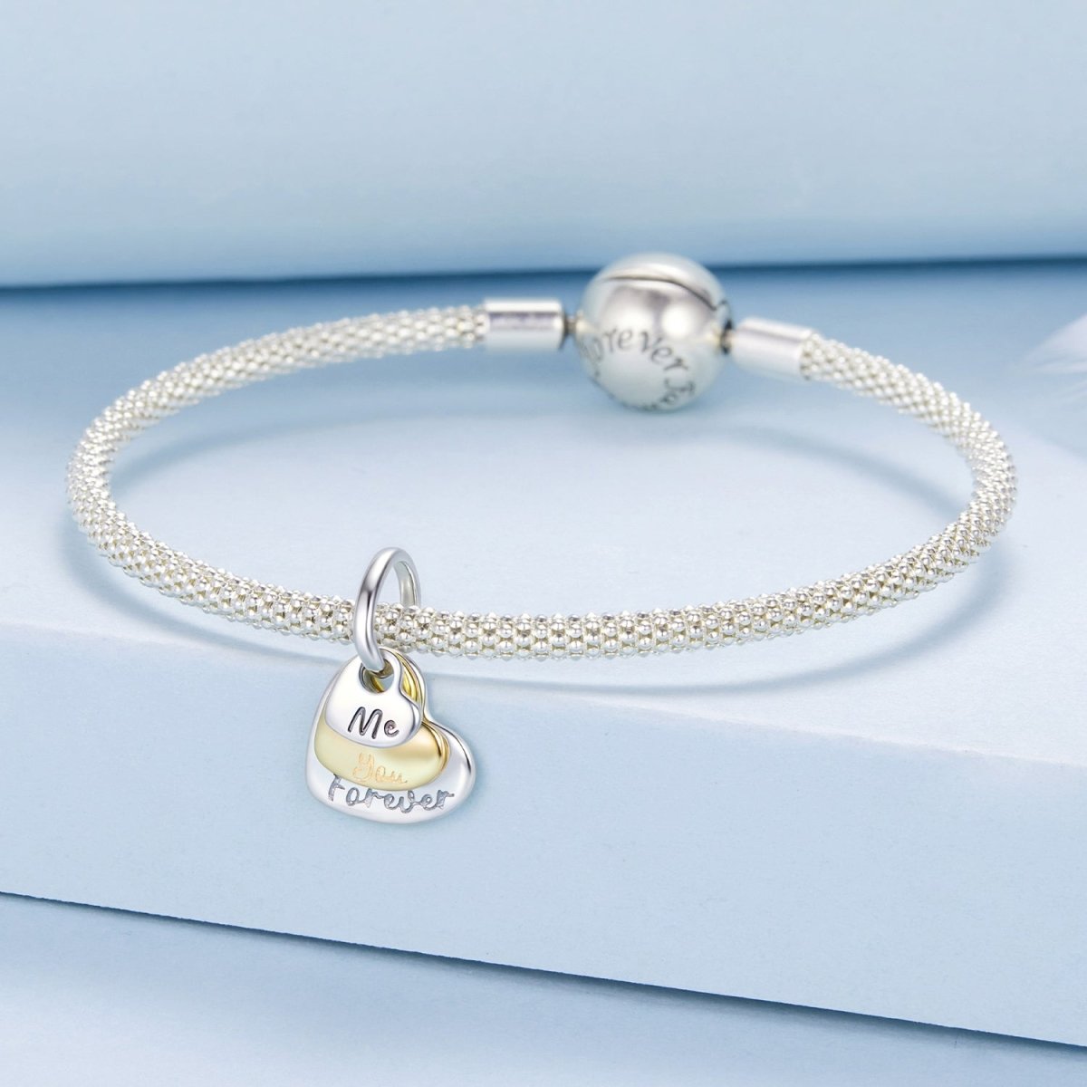 Me & You Forever Heart Dangle Charm