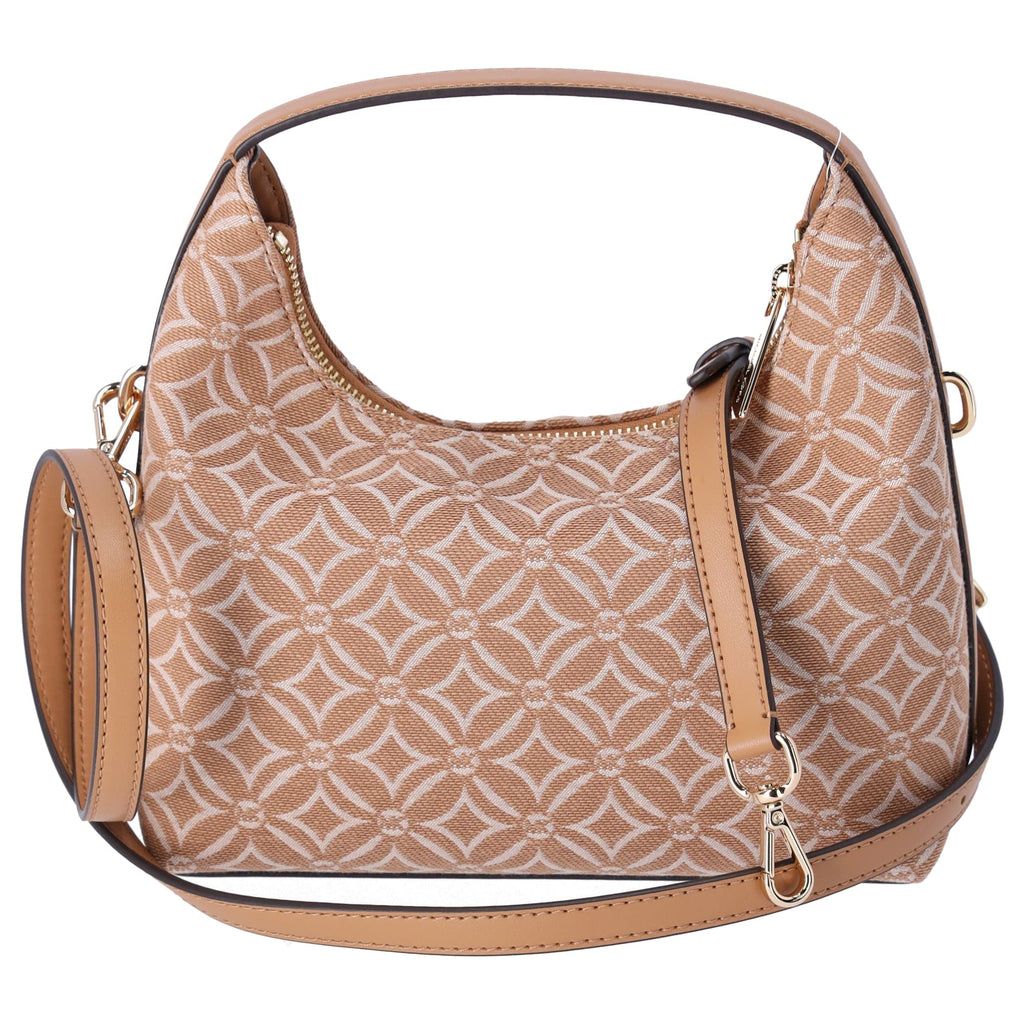 Michael Kors Ember Small Shoulder Crossbody Bag MK Jacquard Deer Tan Multi