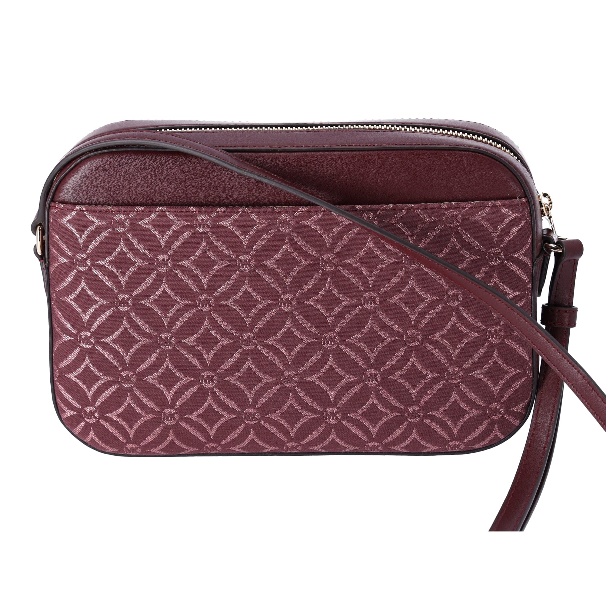 Michael Kors Jet Set East West Chain Crossbody Metallic Oxblood Multi