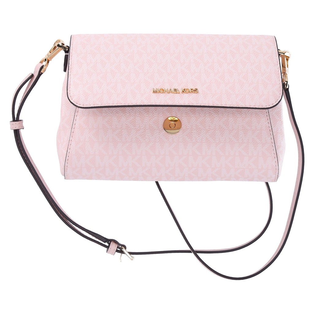 Michael Kors Jet Set Medium Convertible Pouchette Crossbody Light Powder Blush