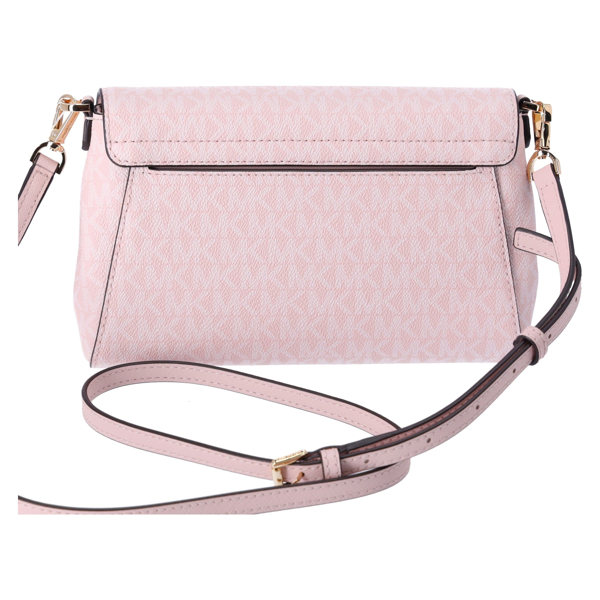 Michael Kors Jet Set Medium Convertible Pouchette Crossbody Light Powder Blush