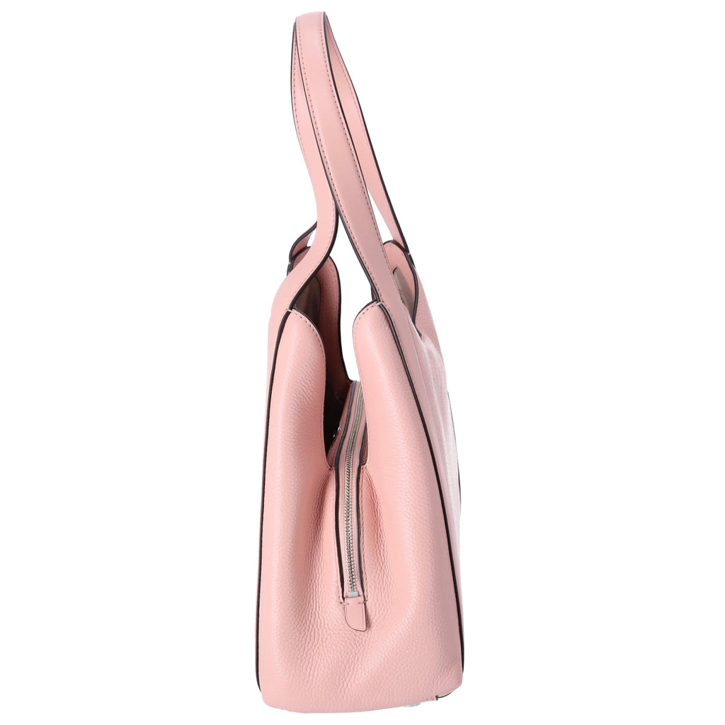 Michael Kors Rosemary Large Hobo Shoulder Bag Tote Pink Pebbled Leather